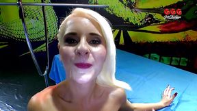 Blonde Teen Swallows Cum Galore