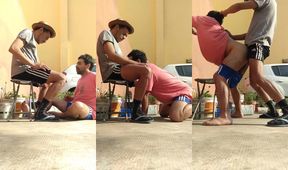 Argentino anal wrecked in public sloppy cum shots