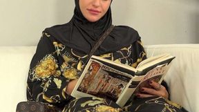 ”Sweet female in hijab tried on salesman's shaft instead of new clothes”