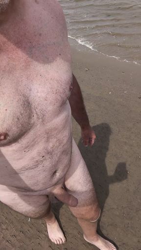 Naked public beach walk