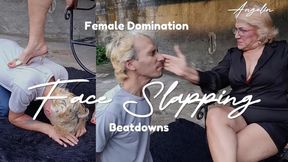 A real mistress teaches her lover how to slap her face (1)
