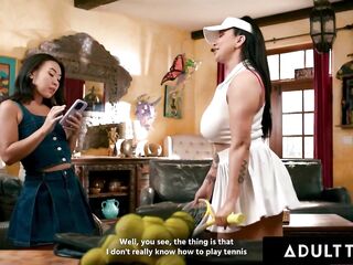 Kimmy Kimm Seduces StepMILF Romi Rain To Scissor!