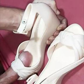 Cum In White Melissa High Heels