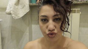 I kiss you and piss in your mouth my wanker