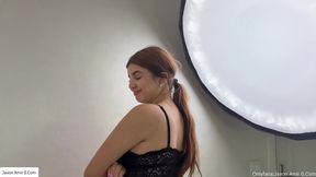 Blonde Has Special Skills in Sucking My Huge Penis and Spitting a Lot of Spitting