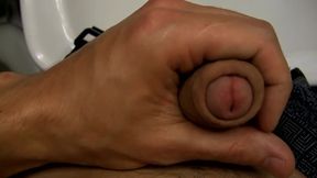 POV Cock Stroking In The Bathroom