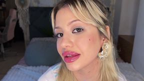 Sensual Lips Tease & Gloss to Lipstick Transformation - Close up Lip Fetish