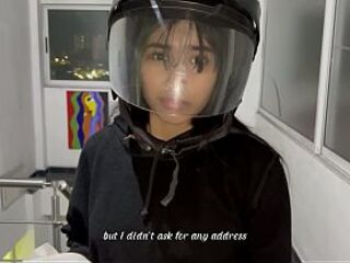 A delivery angel goes to the wrong address and ends up getting drilled by the wrong customer