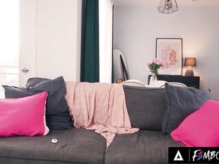 FEMBOYISH - Lewd Male Comes Home To Hawt Femboy Ezrah Mahomes In Underware Playing With His Ass