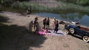 bobbi starr, dylan ryder, julia ann and natasha marley outdoor orgy