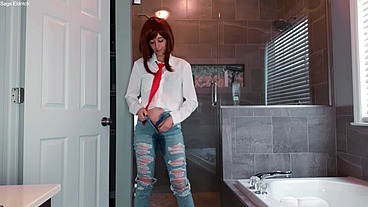 Uraraka Ochako Sage Eldritch Wetting Her Jeans & Panties