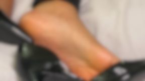 Bare Soles Tease After Heels