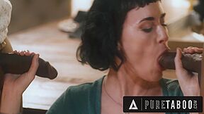 Dirty Boss Taunts Employees Wife Olive Glass Over Her Dirty Past During Diner