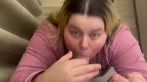 She Spits on His Cock Like She Fucking Hates It: Angry Blowjob Action!