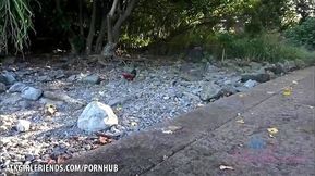 Jade Amber fucks you in the woods Hawaii POV Style