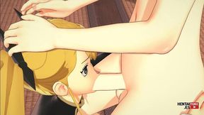 kaiju n8 hentai video: mina ashiro s futanari blowjob extravaganza with kikoru shinomiya - asian japanese manga anime hentai 3d porn