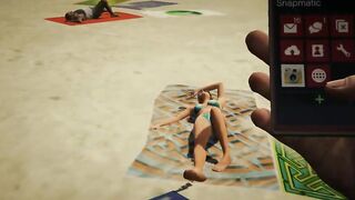 babe Girls on Outside Beach-GTA