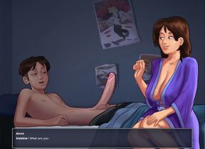 Summertime Saga - sex scenes with Debbie DUBBED part 1