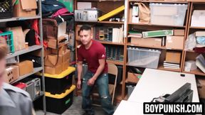 BoyPunish.com - Kinky cop's mouth fuck of blindfolded twink thief