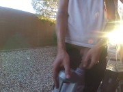 had to pee while changing oil