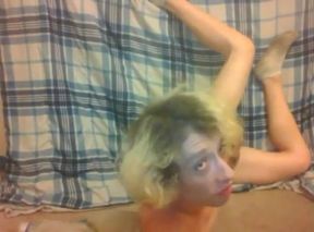 Upside-down Cumming on My Tits and Face No Audio