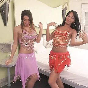 Belly Dancing Shemales have fun