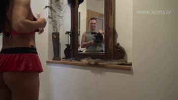 Sarah's Lingerie Party: Up-Close Fun in the Kitchen
