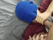 My gym partner asks me to go to his house to suck my cock after training