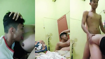 super nasty faggot with a transgender asian girl suck and fuck