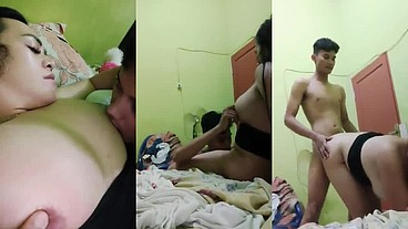 super nasty faggot with a transgender asian girl suck and fuck