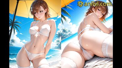 Misaka Mikoto seduces in hot lingerie on camera