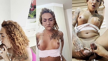 Cheguei do trabalho cheio de tesão e fodi minha mulher na cozinha de casa