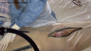 Doctor does a very DEEP examination of her patient