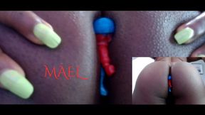 Tiny Human Pest Shoved In Ass Crack - Unaware Giantess Ebony Ass Smothering