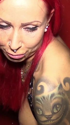 Iconic moment from &quot;Bareback Creampie Gangbang for German Redhead Teen in Berlin&quot;