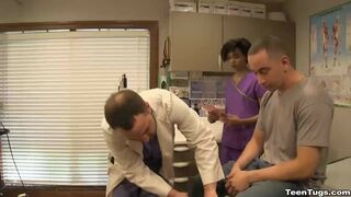 Sexy nurse cum extraction