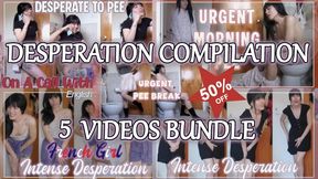 Female Desperation Compilation - Enjoy this discount on various clips of Lunasha who urgently needs to pee, moans, begs, squirms, and rushes to the toilet to empty her bladder of some of the longest urine streams she ever had