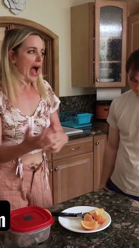 Unsatisfied Stepmom Discovers That Her Sweet Stepson Has The Actual Talent To Make Her Pussy Go Wet   Clip 1