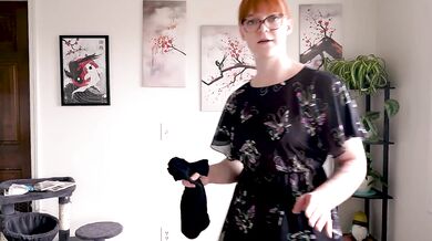 Thick redhead tights solo butt kink haul
