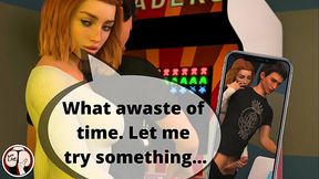 Gamer reached the highest level, while I made him cum. He fucked me deep in the toilet, but the manager heard me shouting - Hottest sexiest moments (Become A Rockstar - Selina)