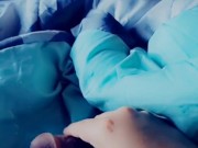 Tranny playing with her tiny cock