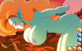 Zangya enjoys a huge cock pounding her little pussy from behind - Kame Paradise