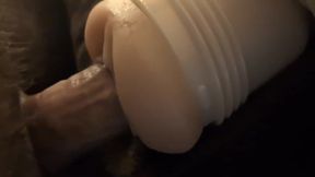 Hairy Cock Ravages Riley Reid Fleshlight Creampie Overload