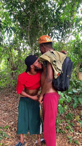 Two Class Mate Fucking in a Bush