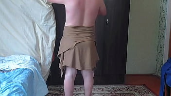 Sissy Showing Off Big Booty While Smiling Innocently