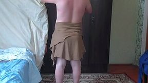 Sissy Showing Off Big Booty While Smiling Innocently