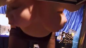 Brunette Babes Wild Threesome Pounding and Creampie