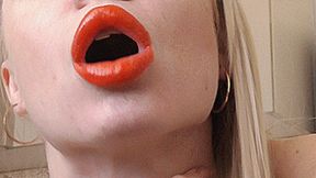 Beautiful big red lips! MP4