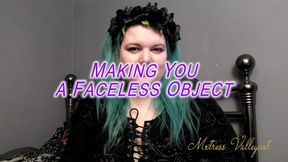 Making You a Faceless Object