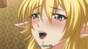 Elf with Large Breasts Enjoys Ahegao Play and Sex